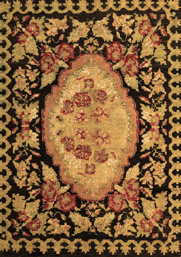 Medallion Brown French Rug, abs5244brn