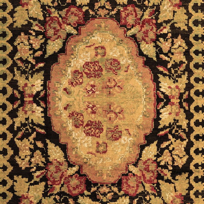 Medallion Brown French Rug, abs5244brn