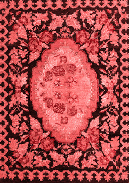 Medallion Red French Area Rugs