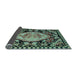 Sideview of Medallion Light Blue French Rug, abs5244lblu