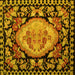 Square Medallion Yellow French Rug, abs5244yw