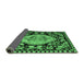 Sideview of Medallion Emerald Green French Rug, abs5244emgrn