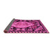 Sideview of Medallion Pink French Rug, abs5244pnk