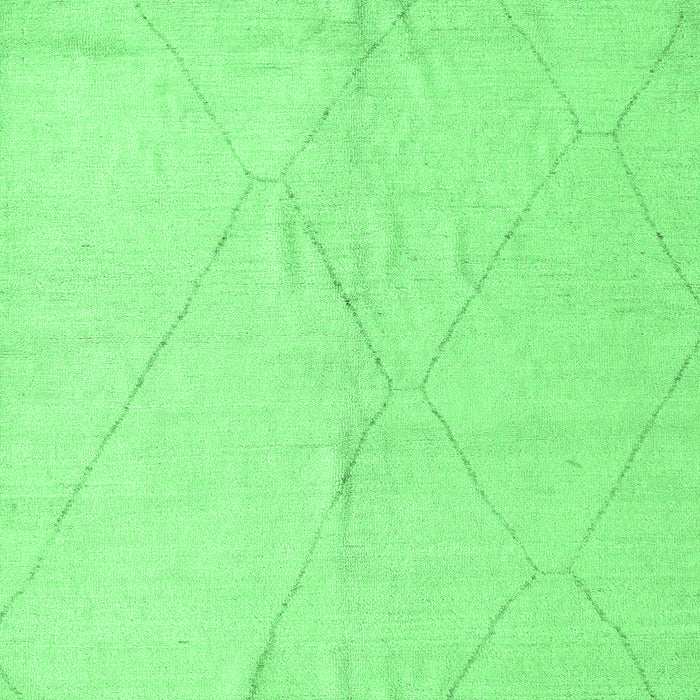 Square Solid Emerald Green Modern Rug, abs5245emgrn