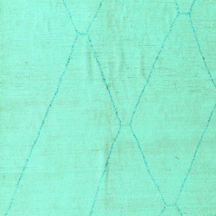 Machine Washable Solid Turquoise Modern Area Rugs, wshabs5245turq