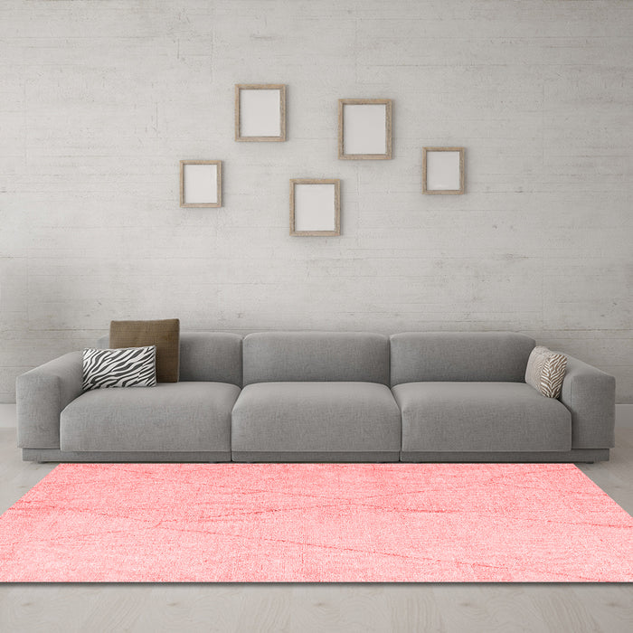 Modern Red Washable Rugs