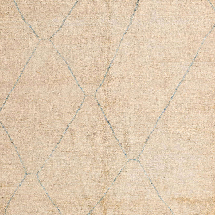 Square Abstract Yellow Solid Rug, abs5245