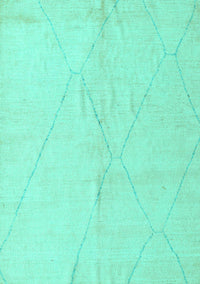 Solid Turquoise Modern Rug, abs5245turq