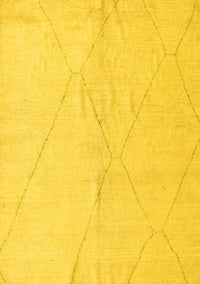 Solid Yellow Modern Rug, abs5245yw