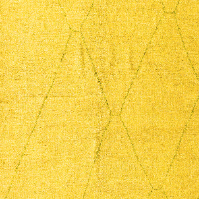Solid Yellow Modern Rug, abs5245yw