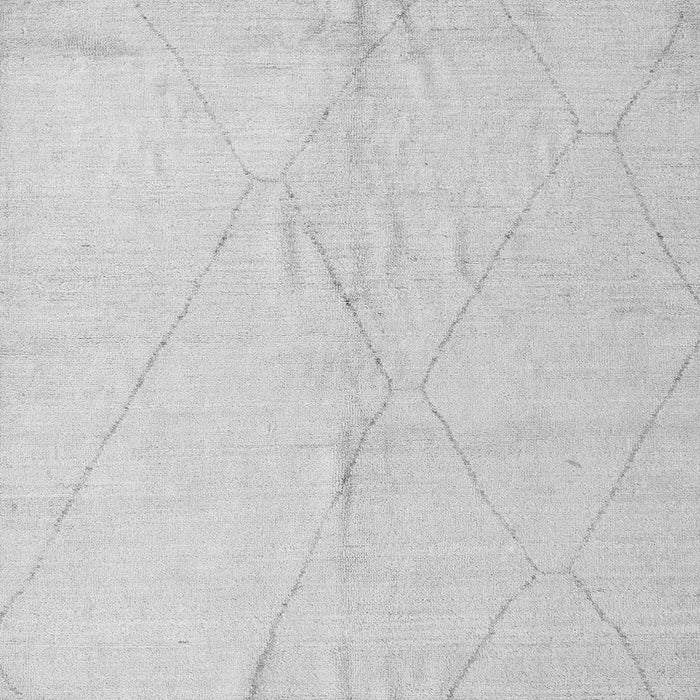 Square Solid Gray Modern Rug, abs5245gry