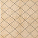 Square Abstract Sun Yellow Solid Rug, abs5246