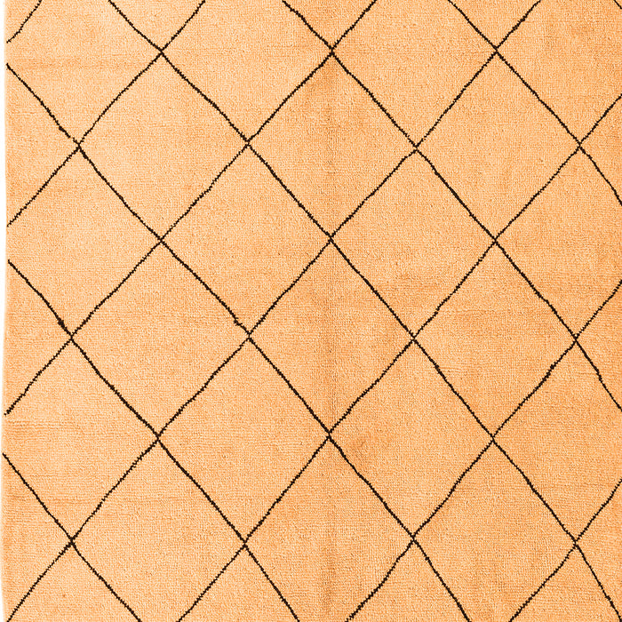 Machine Washable Solid Orange Modern Area Rugs, wshabs5246org