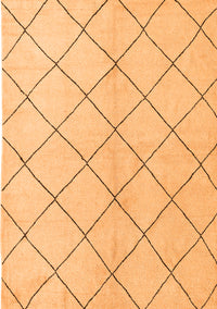 Solid Orange Modern Rug, abs5246org