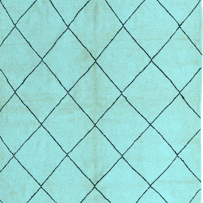 Machine Washable Solid Light Blue Modern Rug, wshabs5246lblu