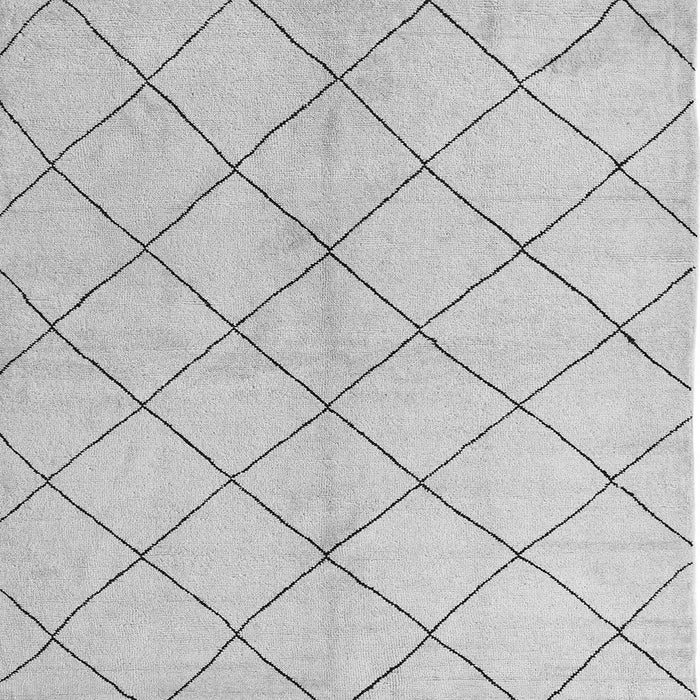Square Solid Gray Modern Rug, abs5246gry