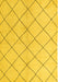 Machine Washable Solid Yellow Modern Rug, wshabs5246yw