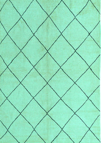 Solid Turquoise Modern Rug, abs5246turq