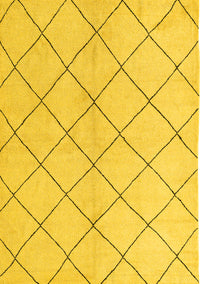 Solid Yellow Modern Rug, abs5246yw