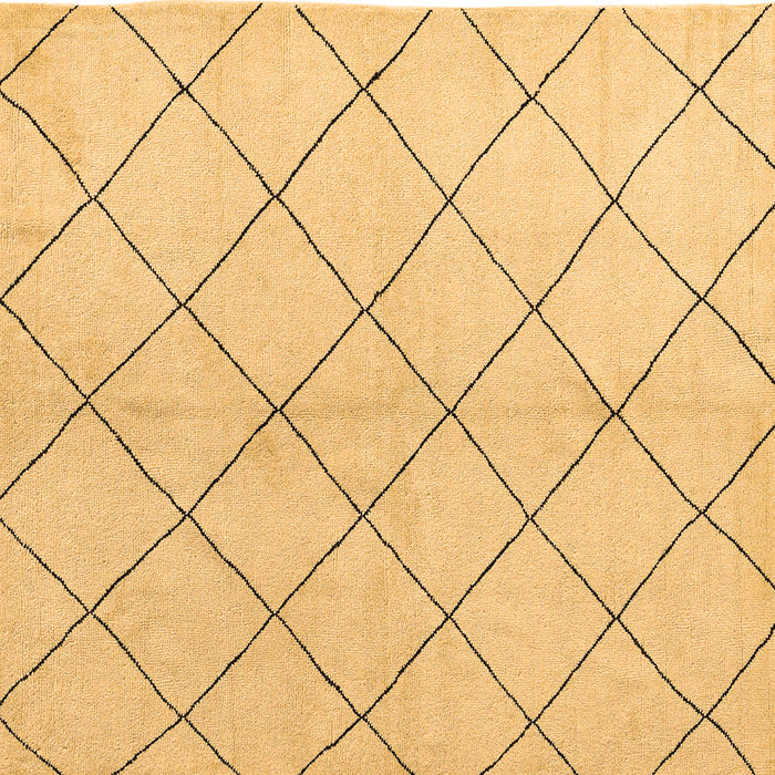 Square Machine Washable Solid Brown Modern Rug, wshabs5246brn