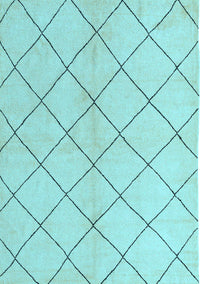 Solid Light Blue Modern Rug, abs5246lblu