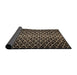 Sideview of Abstract Camel Brown Modern Rug, abs5247