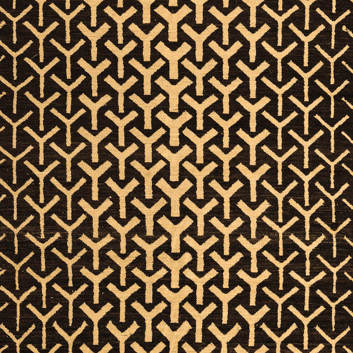 Machine Washable Abstract Brown Modern Rug, wshabs5247brn