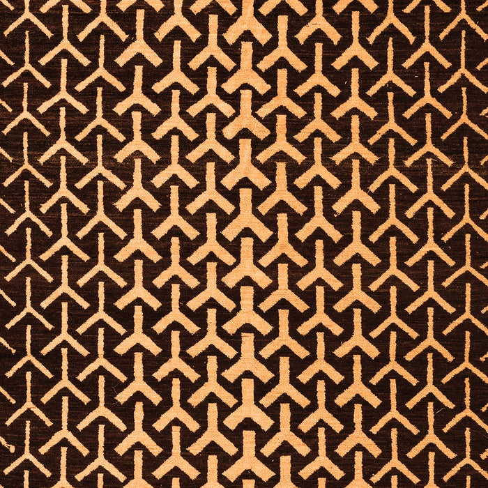 Abstract Orange Modern Rug, abs5247org