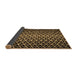 Sideview of Abstract Brown Modern Rug, abs5247brn