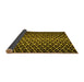 Sideview of Abstract Yellow Modern Rug, abs5247yw