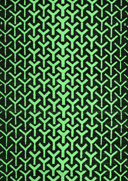 Abstract Emerald Green Modern Rug, abs5247emgrn