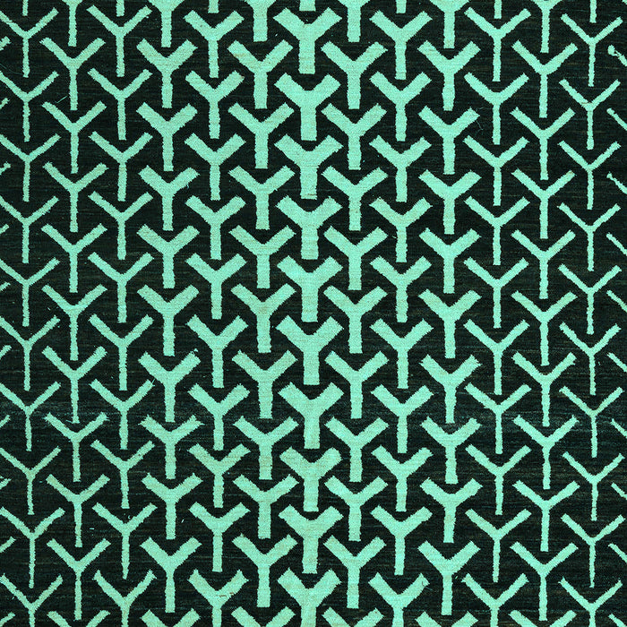 Machine Washable Abstract Turquoise Modern Area Rugs, wshabs5247turq