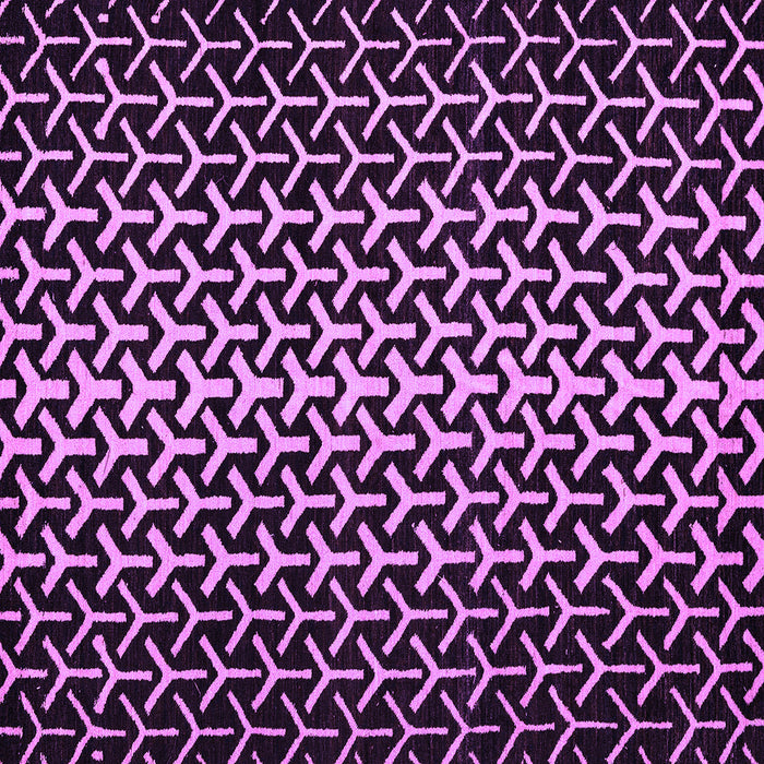 Square Machine Washable Abstract Purple Modern Area Rugs, wshabs5247pur