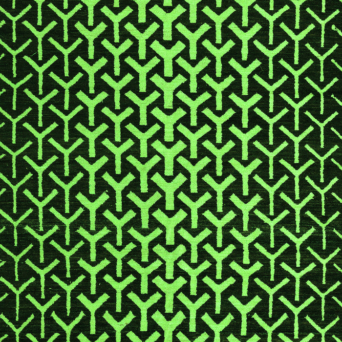 Machine Washable Abstract Green Modern Area Rugs, wshabs5247grn