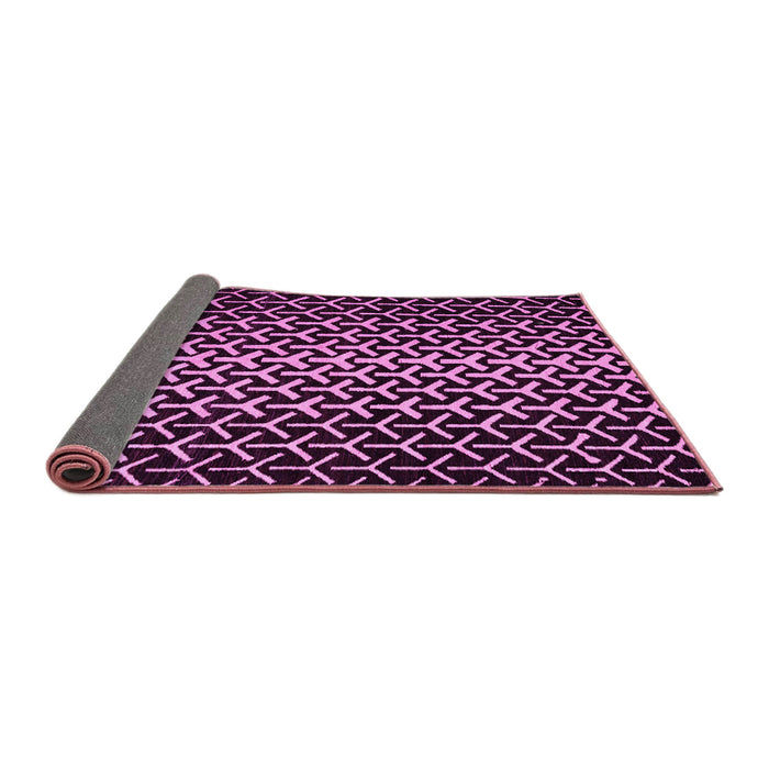 Sideview of Abstract Pink Modern Rug, abs5247pnk