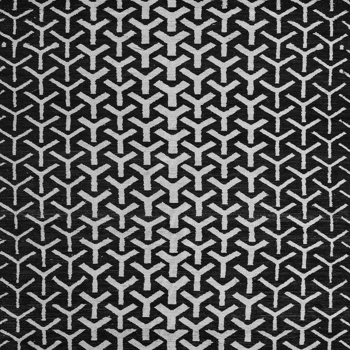 Square Machine Washable Abstract Gray Modern Rug, wshabs5247gry
