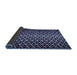 Sideview of Abstract Blue Modern Rug, abs5247blu