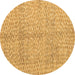 Round Abstract Brown Modern Rug, abs5248brn