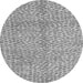 Round Abstract Gray Modern Rug, abs5248gry