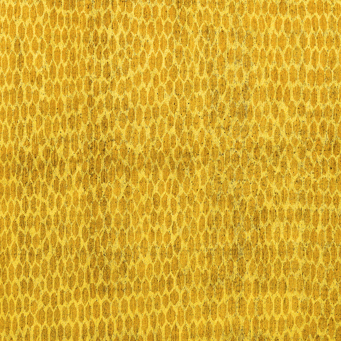 Square Machine Washable Abstract Yellow Modern Rug, wshabs5248yw