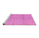 Sideview of Machine Washable Abstract Purple Modern Area Rugs, wshabs5248pur