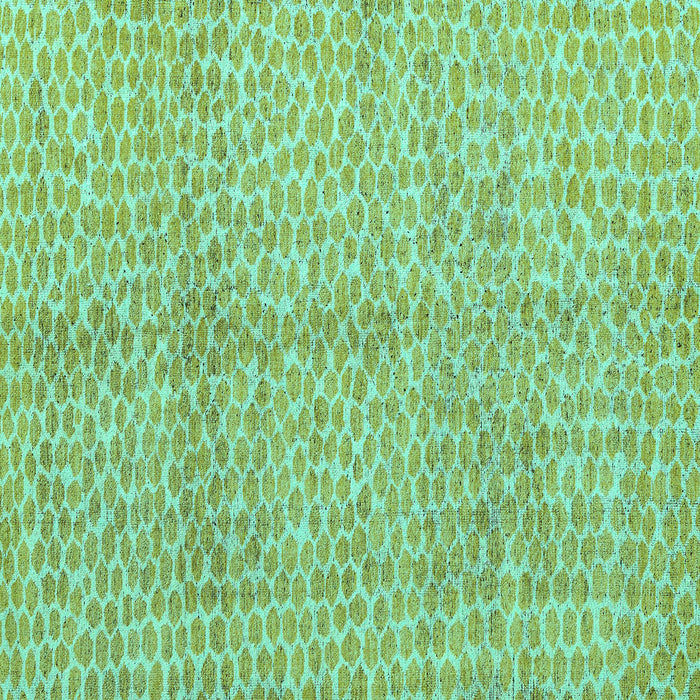 Square Machine Washable Abstract Turquoise Modern Area Rugs, wshabs5248turq