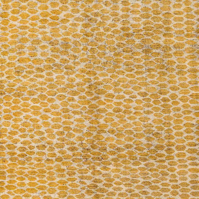 Abstract Chrome Gold Yellow Modern Rug, abs5248