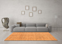 Machine Washable Abstract Orange Modern Rug, wshabs5248org