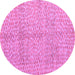 Round Abstract Purple Modern Rug, abs5248pur