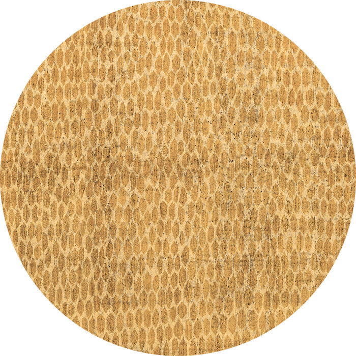 Round Machine Washable Abstract Brown Modern Rug, wshabs5248brn