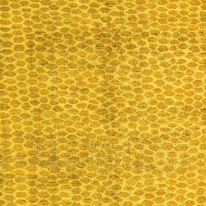 Machine Washable Abstract Yellow Modern Rug, wshabs5248yw