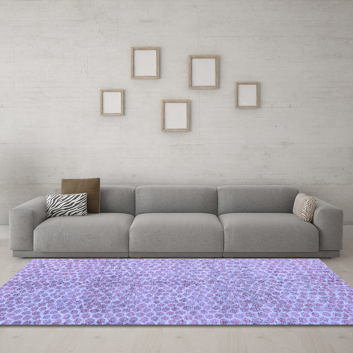 Machine Washable Abstract Blue Modern Rug in a Living Room, wshabs5248blu