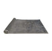 Sideview of Abstract Gunmetal Gray Modern Rug, abs5249