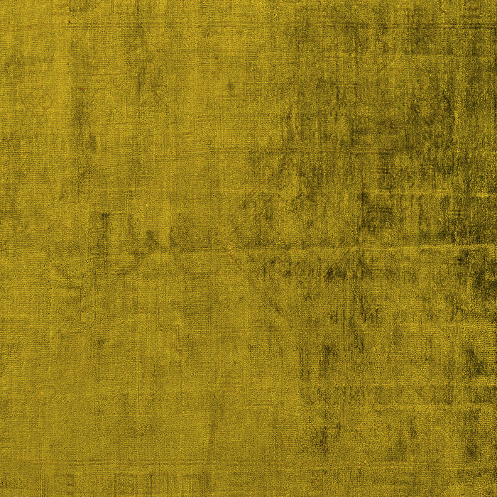 Square Machine Washable Abstract Yellow Modern Rug, wshabs5249yw